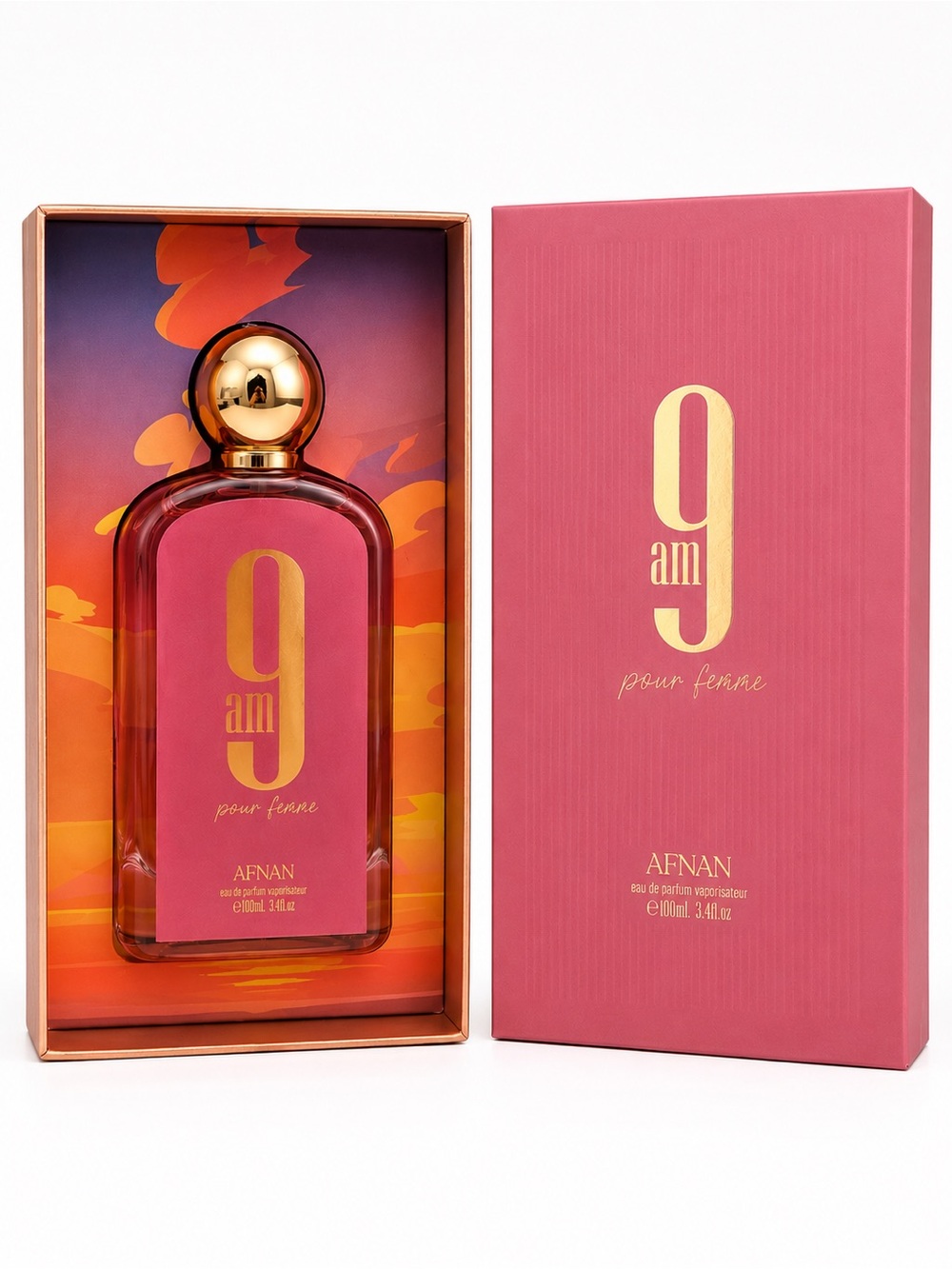 Afnan 9 AM Pour Femme Eau de Parfum — Pink